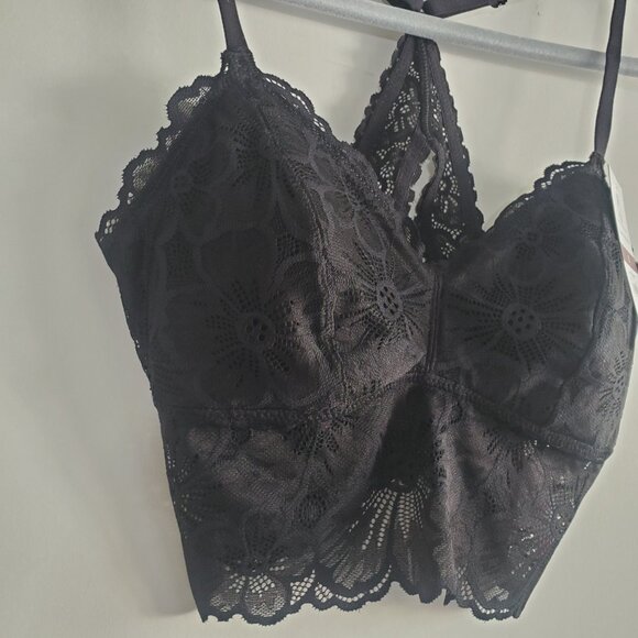 No Boundaries Lace Bralette Small Black Fairy Goth Whimsygoth - Picture 4 of 10